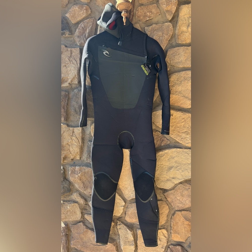 XL Rip Curl Flashbomb F bomb flash wetsuit Hooded 5/4mm chest zip ab1840 $560 E3